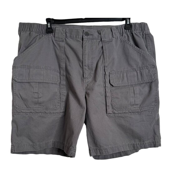 Croft Barrow Mens 46 Elastic Waist Pockets Cotton Gray - Picture 7 of 7